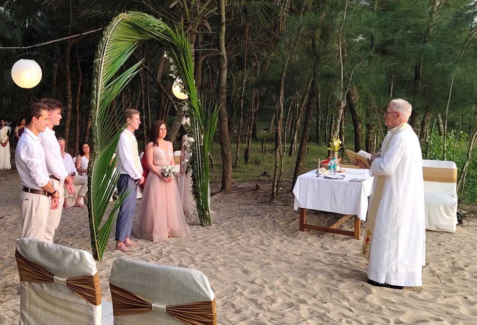 entry way to the event at xandari pearl, marari beach