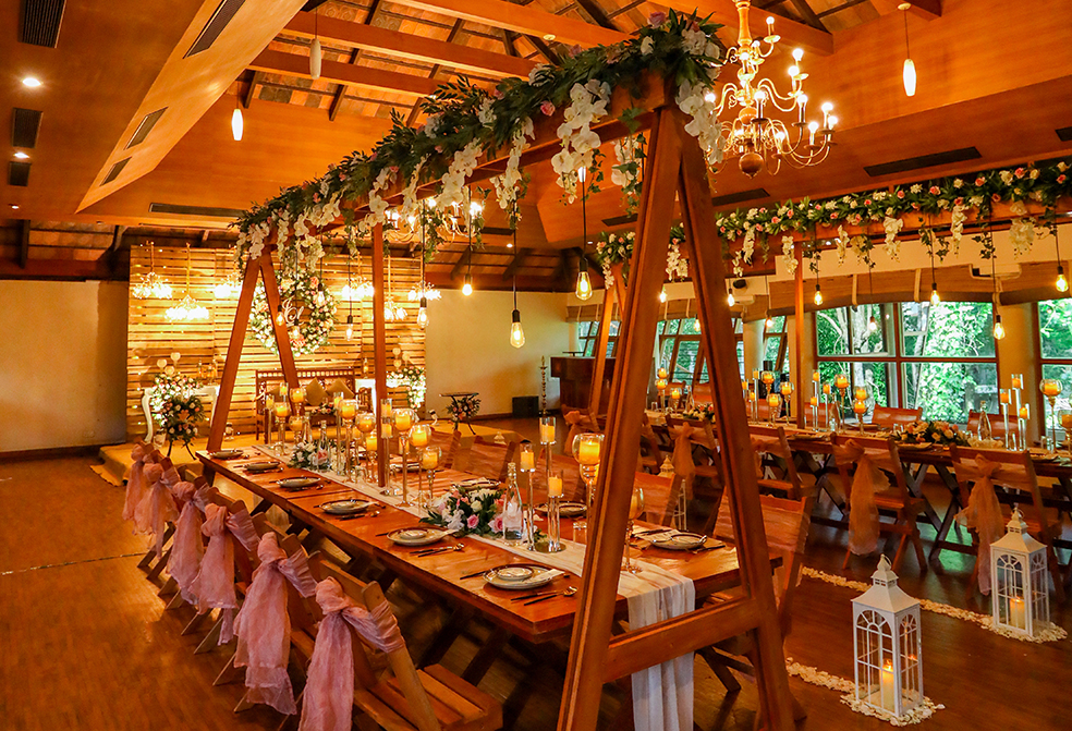 dining space setting for wedding at the cardamom county by xandari resorts