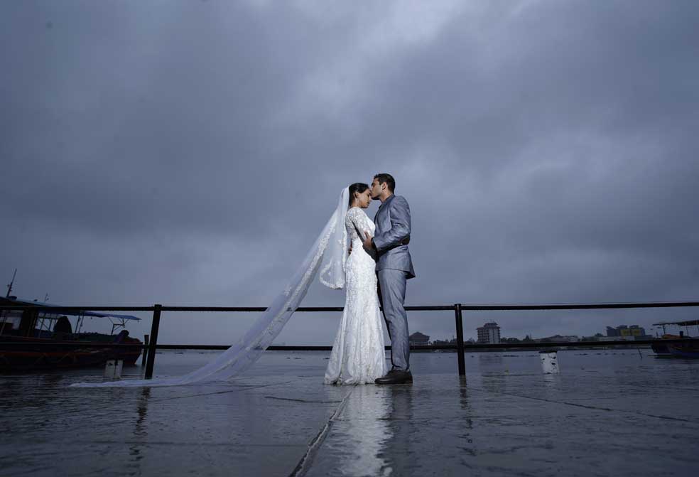 christian wedding at xandari harbour, fort kochi